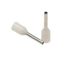 Férule en lacet à sertir RS PRO Isolé, longueur 8.0 mm, Blanc diamètre 1.3 mm, 20 AWG,