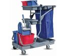 Medial - Chariot de ménage multifonctionnel compact Pressclean - 42L, 4 seaux, Multicolore, 104cm - Polypropylène, Roulettes 100mm