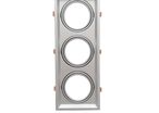 Support Triple Orientable INOX Encastrable pour Ampoules LED AR111