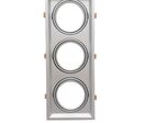 Support Triple Orientable INOX Encastrable pour Ampoules LED AR111