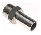 Raccordement de tuyauterie industrielle | Mamelon inox 316 RS PRO mâle 3/4" – mâle 20 mm