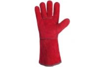 Gant tout croûte de bovin. Entièrement doublé coton. 35 cm. Cousu fil Kevlar®. 51SIREP15KV. Par lot de 10 paires.