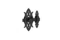 THIRARD - Verrou pour porte de meuble Rustique fer noir 40 x 90 mm