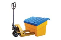 EMP - Bac à sel et à sable 180L Jaune/Bleu - Robuste et Durable - Idéal Toutes Saisons