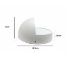 Applique Murale LED 7W IP44 Ovale BLANC - Blanc Neutre 4000K - 5500K