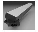 Suspension Linéaire 36W 90cm Noire CCT Interconnectable