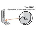 Équerre de fixation avec renfort SIMPSON - A80xB55xC30 - ép.2.5 mm - EFIXR853A