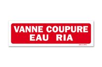 Panneau vanne coupure eau R.I.A