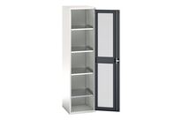 Armoire à portes transparentes VERSO - Hauteur 2000 mm