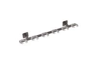 Mottez - Râtelier Range Trottinettes Mural 6 Places - Acier Époxy Noir - Support 2 Roues Robuste