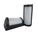 Applique Murale LED 20W Noire Rectangulaire IP65 - Blanc Chaud 2300K - 3500K