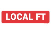 Panneau local FT - Fond rouge