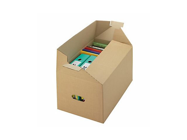 Caisse carton multi-usages à poignées