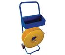 Dévidoir mobile pour feuillard polypropylène - Sur roulettes - Bleu Jaune - 1080mm Hauteur