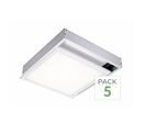 Pack de 5 - Kit en Saillie pour Dalle LED Slim 30x30 - Blanc
