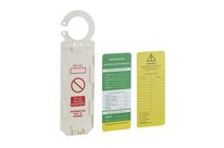 THIRARD - Support tag echaffaudage avec étiquette 92 x 325mm