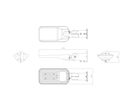 Luminaire LED Urbain 50W IP65 120lm/W - Blanc Chaud 2300K - 3500K