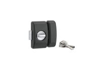THIRARD - Verrou pour porte d'entrée Universel 6 goup. 45 mm noir 4 clés réversible