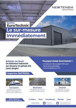 Bâtiment industriel métallique sur mesures EuroTechnic