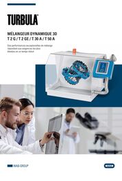 Catalogue MÉLANGEUR DYNAMIQUE 3D T 2 G / T 2 GE / T 30 A / T 50 A