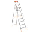 Manutan Expert - Escabeau Professionnel Aluminium 8 Marches avec Rampe - Charge Max 150kg - Hauteur d'Accès 3.84m - Norme EN 131