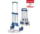 Diables compacts Charge 125 kg, diable compact repliable en plastique et aluminium.