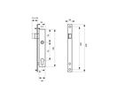THIRARD - Serrure encastrable pour portail  pour cylindre profilé axe 40 mm