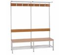 Banc empilable en tube rond pour vestiaires | Akaze