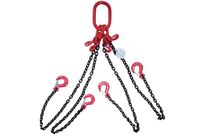 Manutan Expert - Élingue chaîne 4 brins réglable - 2,36T - CMU 2360 kg - Longueur 1m - Sécurité EN 818