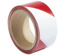 Mottez - Ruban de signalisation de chantier 100m Rouge/Blanc - Usage Entrepôt - Acier Durable