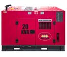 Groupe électrogène diesel 22 kVA 3x400V - 230V - Refroidi par eau - Avec régulateur AVR - Connecteur pour ATS MW Tools DG200E