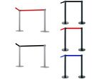 Lot de 2 Poteaux Gris + Sangles 2 m Rouges