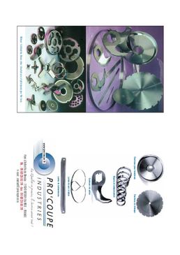 Lames pour agroalimentaire