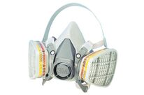 3M - Demi-masque respiratoire K6200 - Taille Moyenne - Réutilisable, Conforme EN 140