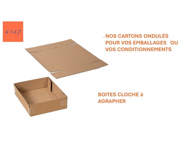 Boite cloche en carton ondulé | ASAP SAS