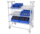 Picking mobile et stockage | Étagère mobile de picking ergonomique KLT N° 1A-2