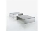 Table basse en feuille d'aluminium