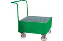 Sameto Technifil - Chariot de rétention métallique 1 fût - 220 L - Acier peint - Charge 400 kg - Garantie 3 ans