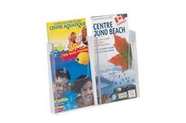 Porte-brochure 2 x 1/3 A4 pour totem vidéo