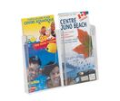 Porte-brochure 2 x 1/3 A4 pour totem vidéo