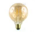 Ampoule led E27 filament G95 8 watt (eq. 70 watt) - Couleur eclairage - Blanc chaud 2700°K. Finition - Ambré