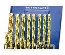 Coffret 19 forets HSS-TIN 1 à 10 mm BOHRCRAFT KT 10