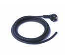 Cordon d'alimentation secteur dégainé - coupé net - noir 