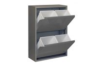 ARMOIRE métallique-  4 bacs plastique de rangement