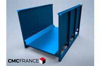 Palette métallique gerbable - ridelles de gerbage - prise 2 côtés | REF 603