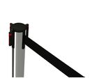 Poteau chromé et sangle 290 cm noire