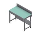 Paillasse verre émaillé P. 600 mm utile | R-T1-EM6-15 