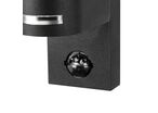 Applique Murale Extérieure avec détecteur IP44 Noir pour Ampoule GU10