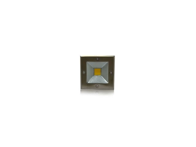 Spot led encastrable carré sol 3 watt (eq. 30 watt) - Couleur eclairage - Blanc neutre