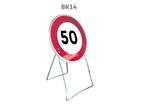 Panneau temporaire BK14 limitation de vitesse
